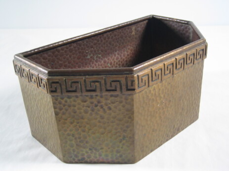 sechseckiger jugendstil pflanzentopf cachepot um 1900 sechseckiger jugendstil pflanzentopf cachepot um 1900