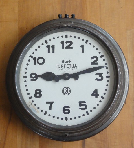 bürk perpetua grosse wanduhr um 1915 / 1920 bürk perpetua grosse wanduhr um 1915 / 1920