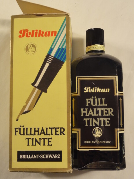 wagenfeld tintenflasche pelikan lausitzer glas original schachtel 1938 wagenfeld tintenflasche pelikan lausitzer glas original schachtel 1938