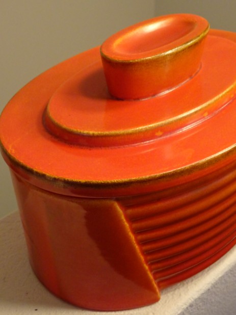 art déco deckeldose orange um 1930 ziegler keramik art déco deckeldose orange um 1930 ziegler keramik