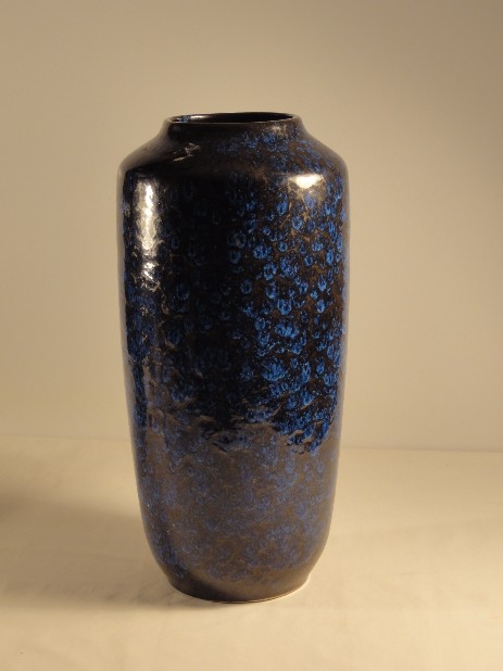 grosse scheurich bodenvase in blau 1960 germany grosse scheurich bodenvase in blau 1960