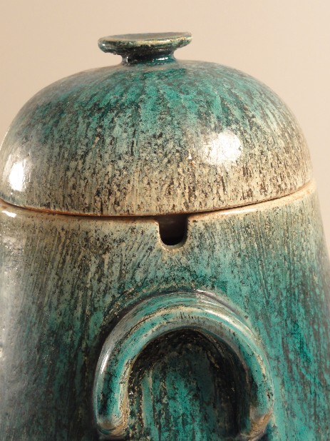 hugo kohler biel keramik topf türkis rumtopf 1960 swiss ceramics hugo kohler biel keramik topf türkis rumtopf 1960