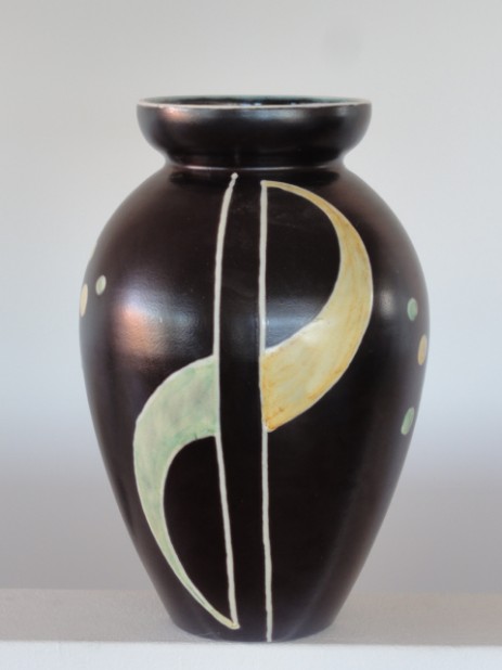 fifties bodenvase bauchig bemalt geometrisch fifties bodenvase bauchig bemalt geometrisch