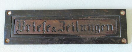 Briefschlitz 1880 1900 Jugendstil Briefe & Zeitungen