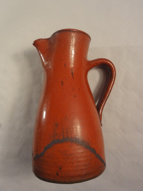 edouard chapallaz duillier weinkrug wasserkrug keramik rot 1960 swiss ceramic chapallaz duillier vine jar