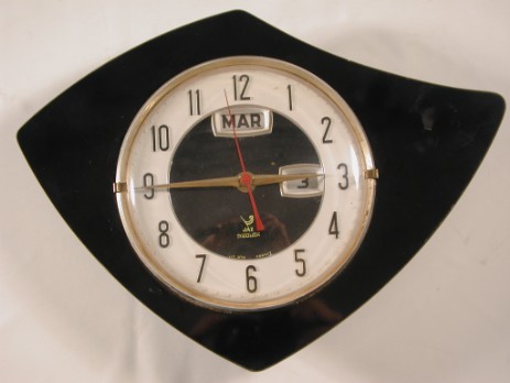 fifties küchenuhr JAZ frankreichh datum monat