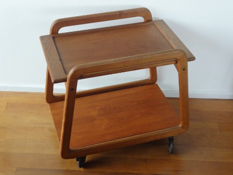 sika dänemark teak servierboy um 1960 danish design tea trolley sika sixties