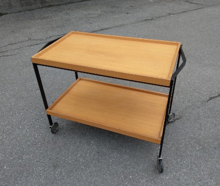 sixties servierboy teewagen modernistisch klassich vollholz sixties servierboy teewagen modernistisch klassich vollholz