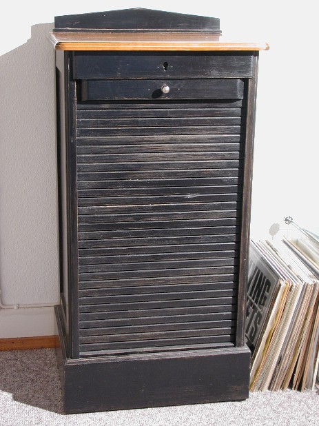 klassizistischer Rollladenschrank Büromöbel um 1880 klassizistischer Rollladenschrank Büromöbel um 1880