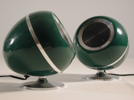 eierförmige klein lautsprecher dunkelgrün 1970 eierförmige klein lautsprecher dunkelgrün 1970