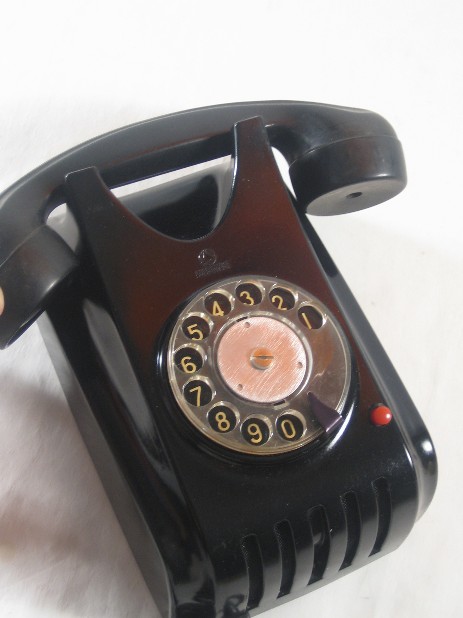 siemens streamline bakelit wandtelefon um 1940