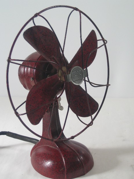 original fan Ventilator Oros Siemens metallguss rot um 1940