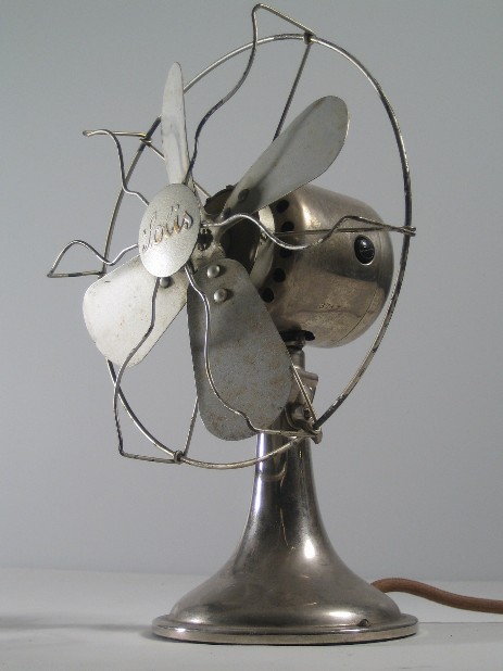 orignial fan Ventilator Solis Schweiz alu nickel um 1940