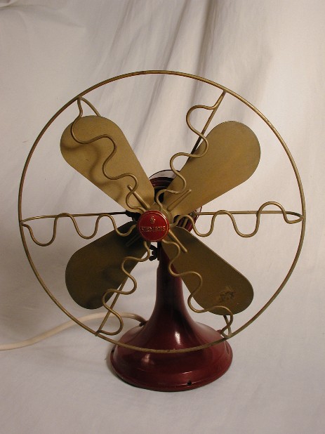 Siemens original fan red bakelite messingflügel um 1930