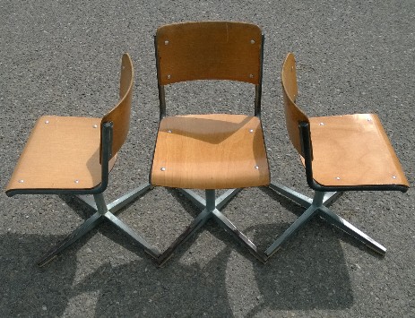 embru kinderstuhl kreuzfuss flach ca 1950 swiss design EMBRU kids stool wood