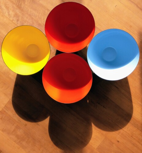 krenit denmark metall emaille schüsseln farbig krenit denmark bowls blue red yellow